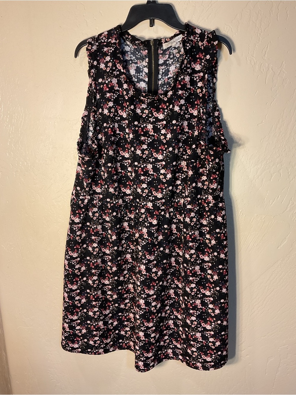 3X floral pink roses dress by rewind